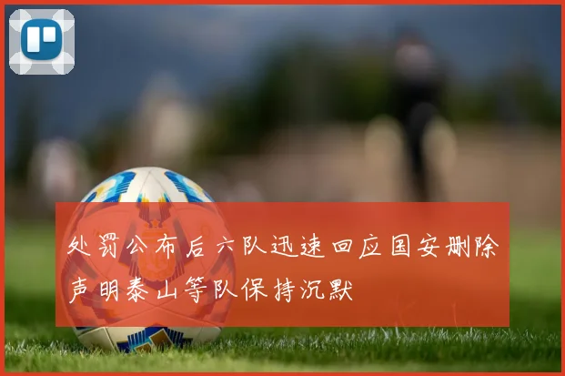 处罚公布后六队迅速回应国安删除声明泰山等队保持沉默